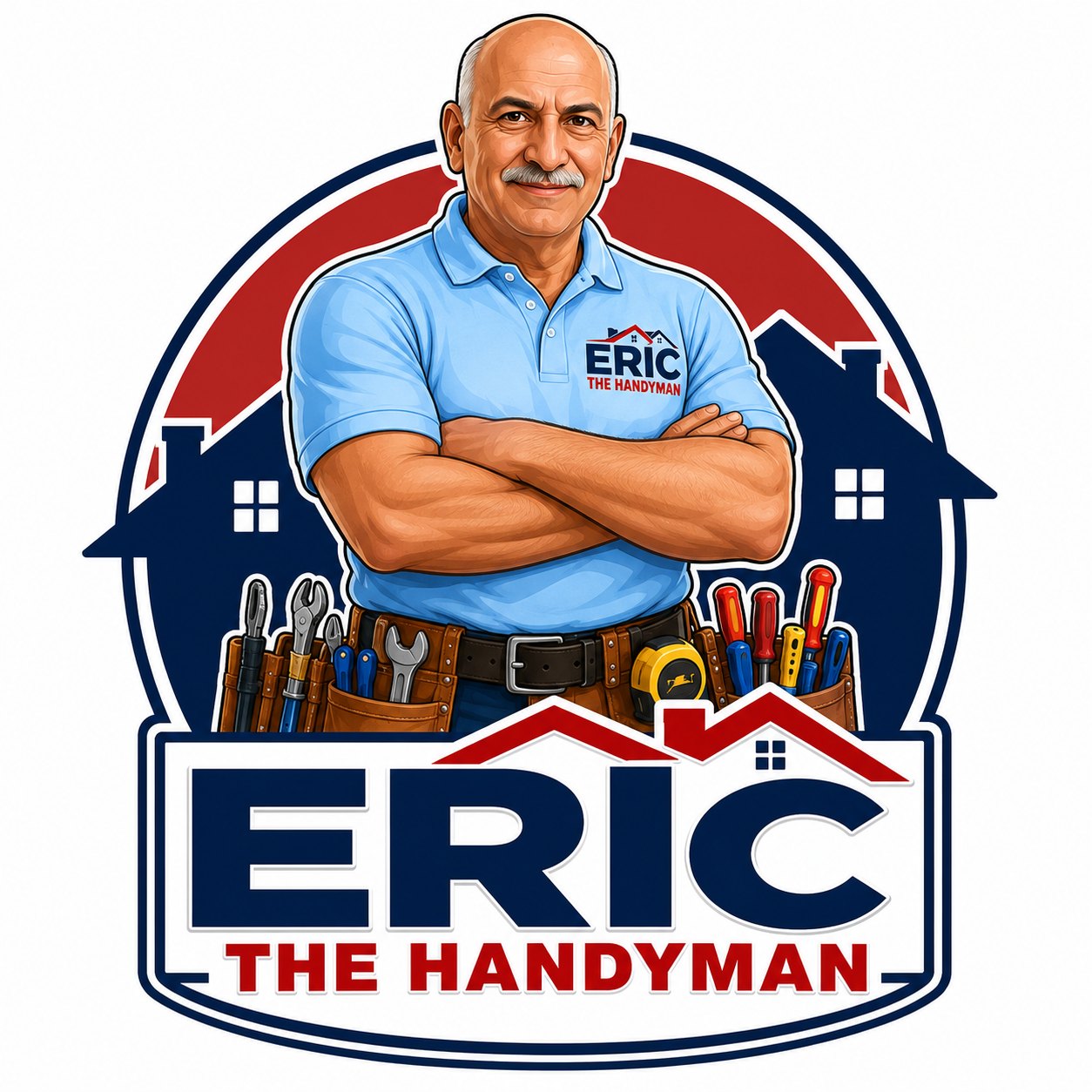 Eric The Handyman and his son on a job site