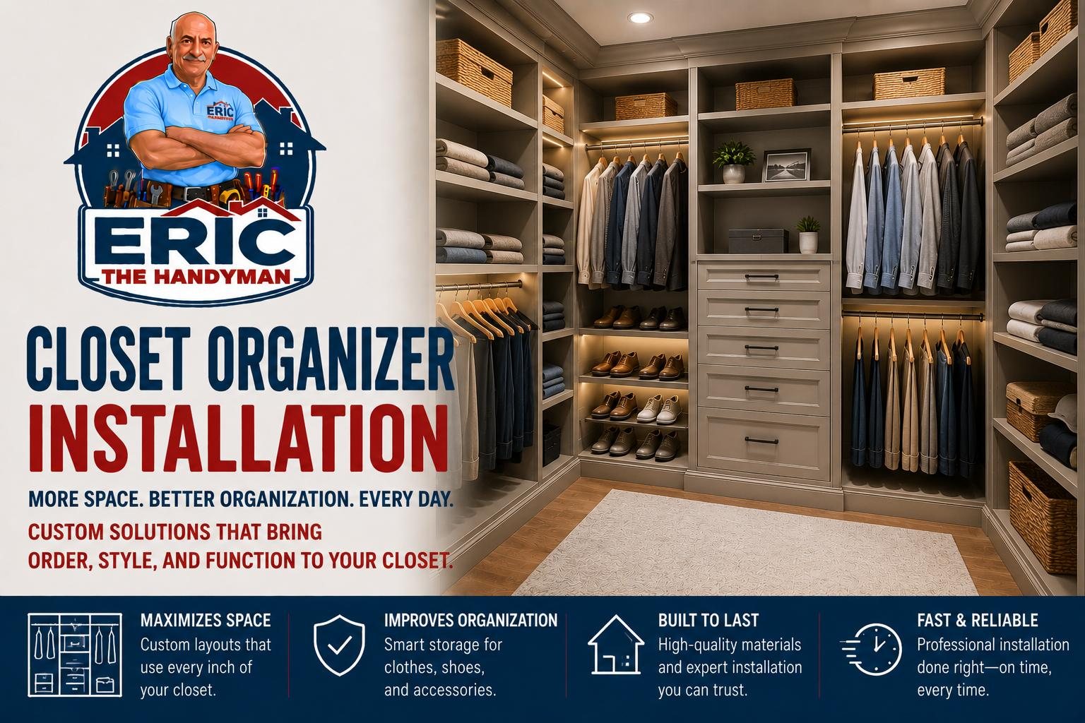 Closet Organizer Installation