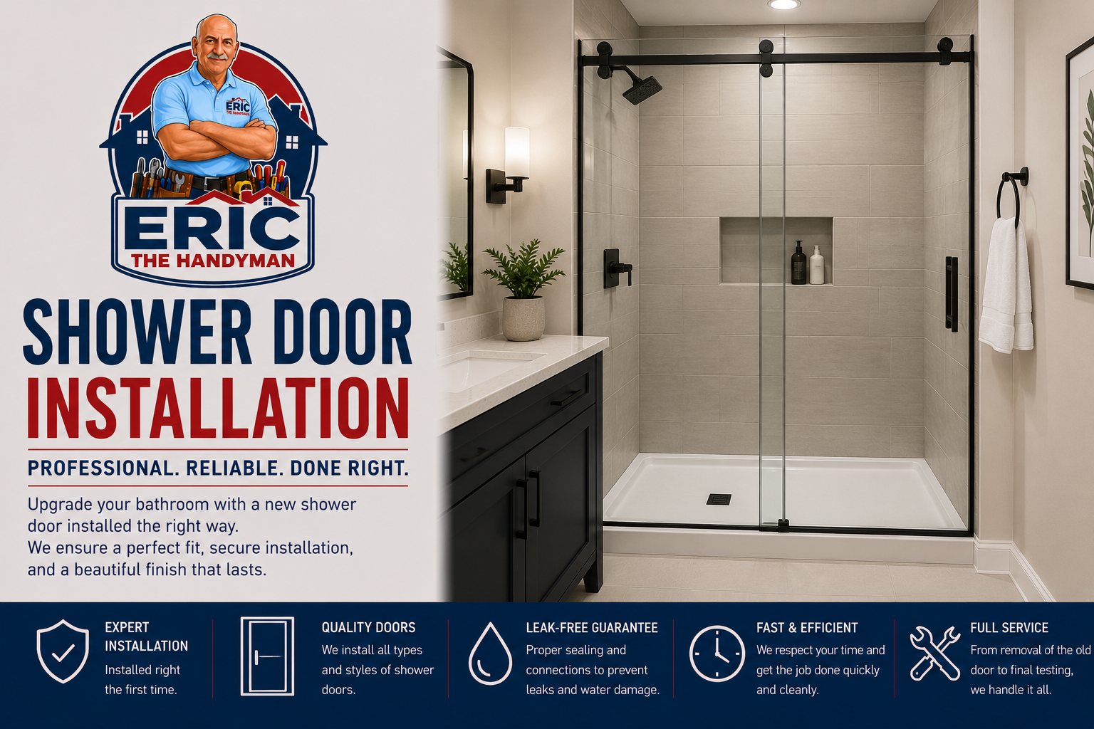 Shower Door Installation